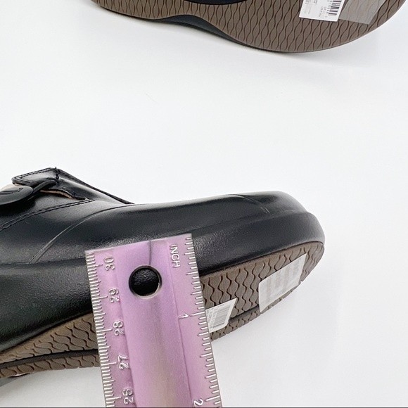 6XW 6 XW Extra Wide Clarks Women's Un.Loop 2 Walk Black Leather‎ Loafer Shoes - Picture 14 of 16